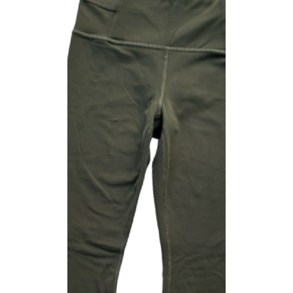 ATHLETA Aura Split Pant Dark Olive Green Powervita Fabric YOGA Gym Pants size XL - Picture 5 of 7